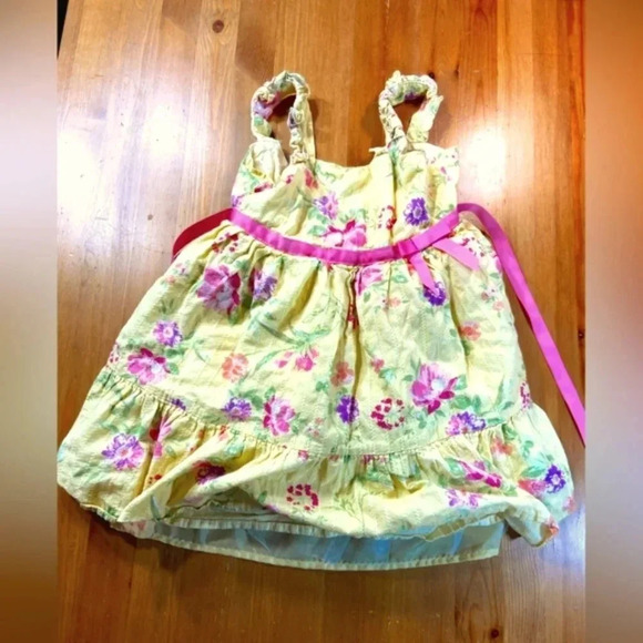👗🌼🌺Zunie Girl's Cotton Floral A-Line  Any Occasion Knee-Length Dress - Picture 1 of 9